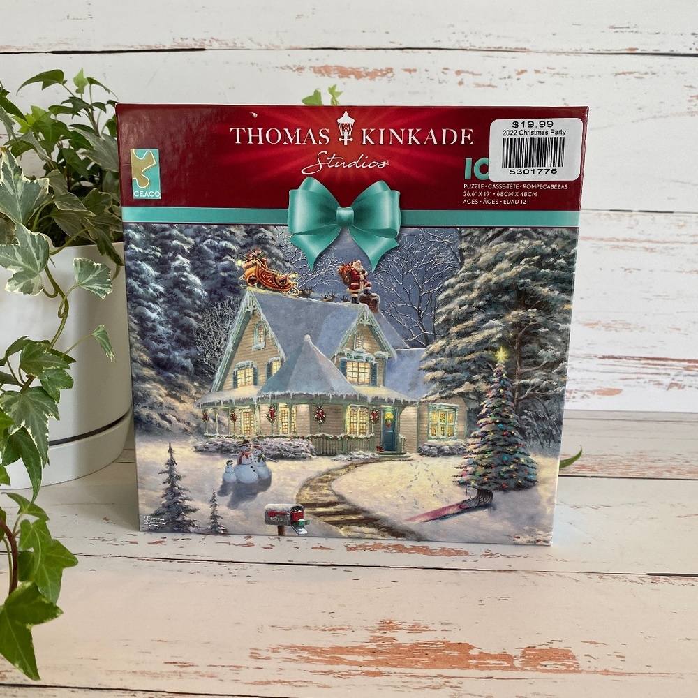 Thomas Kinkade Midnight Delivery Christmas Scene Puzzle